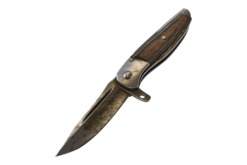 Pocket knife isolated on transparent background