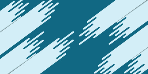 Abstract blue banner design vector, dynamic sporty horizontal background template for media promotion or web banner, modern.