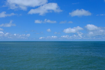 Obraz premium blue sky, sea and clouds