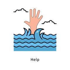 Help outline filledDesign illustration. Symbol on White background EPS 10 File