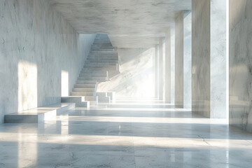 Obraz premium Empty hall of modern architectures&nbsp; 
