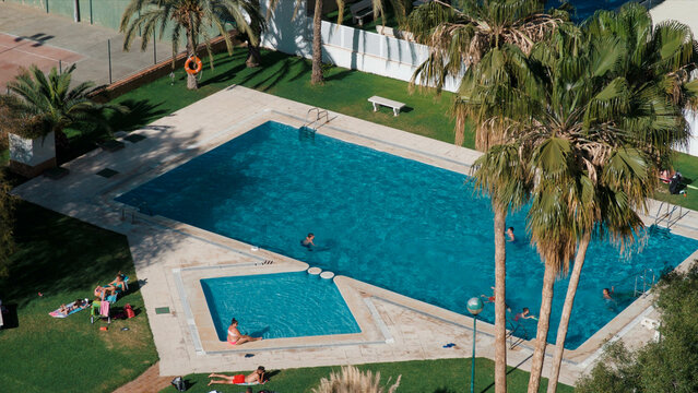 swimming pool in resort