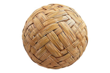 Sepak takraw ball isolated on transparent background