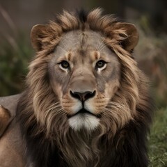 portrait of a lion