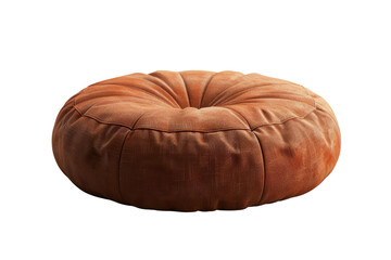 Comfortable brown velvet floor cushion, perfect for modern home interiors, relaxation, and cozy seating. Ideal for living rooms and meditation spaces.