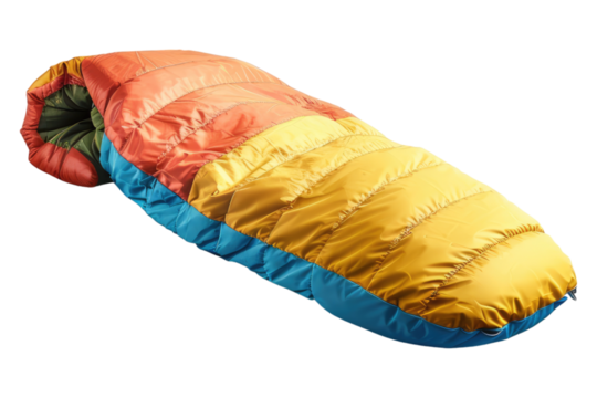 Sleeping bag isolated on transparent background
