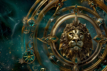 wallpaper of spiritual astrological zodiac sign leo 