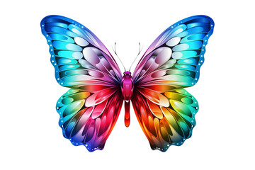 Vibrant and colorful butterfly with intricate wing patterns, symbolizing beauty, transformation, and nature. Perfect for creative projects.