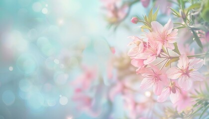 Pastel Petal Paradise: A Dreamy Floral Border