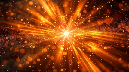 Fototapeta premium Radiant Light Burst with Sparkles