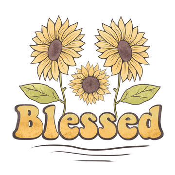 vector illustration of sunflower