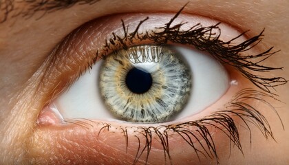 Detailed closeup of a human eye iris