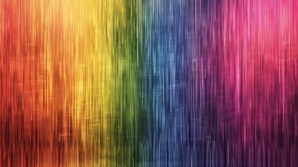 Abstract vertical lines in a rainbow gradient creating a vibrant and colorful texture.