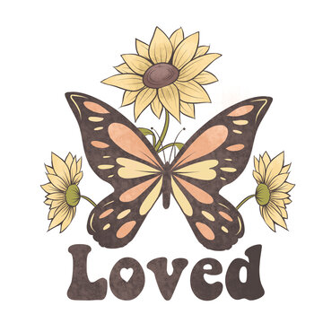 butterfly and flower