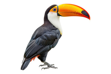 Toucan bird isolated transparent on background