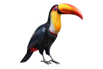 Toucan bird isolated transparent on background