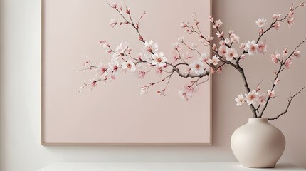 cherry blossom in a vase