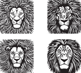 lion head illustration