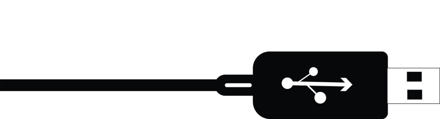 Mobile charger cable image vector