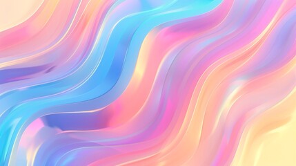 Minimalist Multicolor Gradient Background with Soft Pastel Waves..