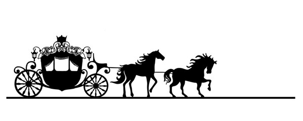 cinderella carriage silhouette	