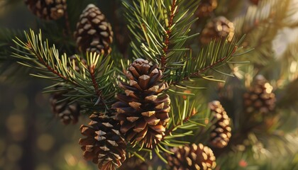 Eternal Beauty: The Majestic Evergreen Pine Tree in Full Bloom