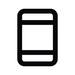 Mobile vector design editable style, user interface