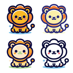 Lion icon illustration