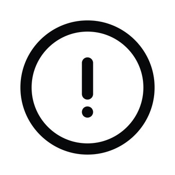 recommend clip art: Exclamation mark vector design in modern style