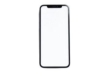 Black Smartphone with Blank White Screen