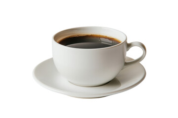 Obraz premium Cup of coffee isolated on a white background with tags such as coffee, drink, cafe, morning, aroma, and beverage