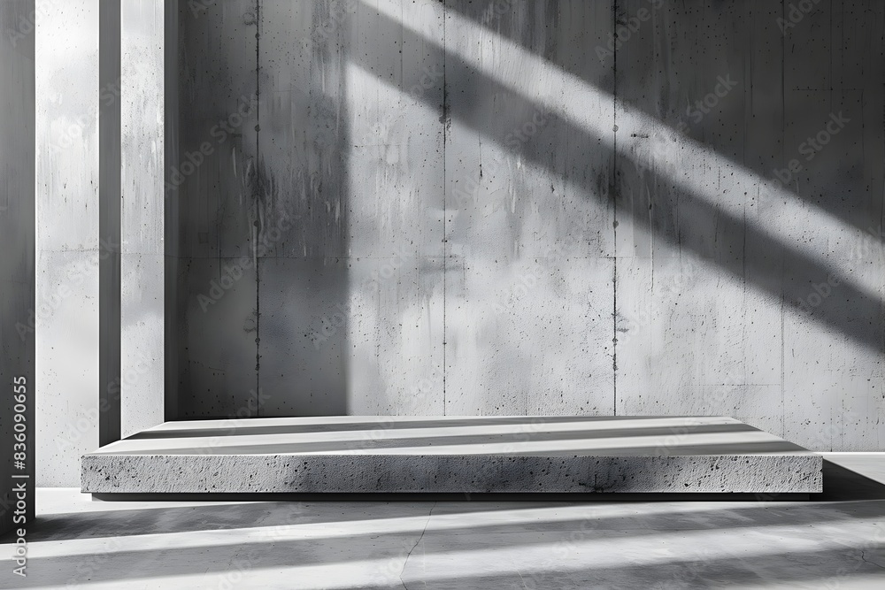 Aufkleber minimalist concrete backdrop with matte finish ideal for contemporary designs and product presentati