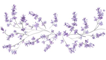 Fototapeta premium Lavender Blooms: A Beautiful Background in 7:4 Aspect Ratio