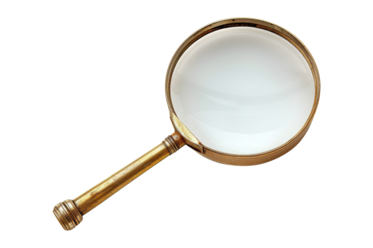 Magnifying glass isolated on a white background