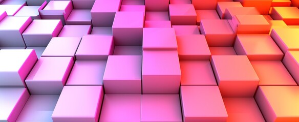 3d rendering, abstract background with assorted geometric shapes