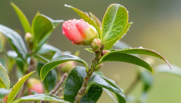 Cascading Beauty: The Fragrant Blooms of Camellia 'Elina Cascade'