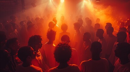 Pictures from an underground rave club 