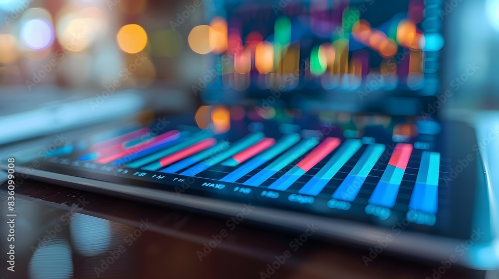Poster comprehensive digital marketing analytics on tablet for optimizing online business and e commerce pe