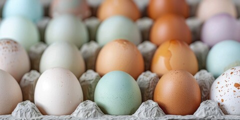National Egg Day: A Basketful of Pure Goodness - 4K Wallpaper. Celebrate National Egg Day with this vibrant image of a basket overflowing with fresh, organic eggs. The perfect symbol of nourishment an