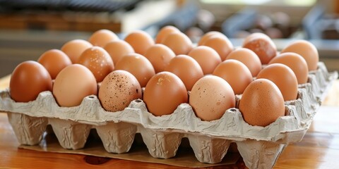 National Egg Day: A Basketful of Pure Goodness - 4K Wallpaper. Celebrate National Egg Day with this vibrant image of a basket overflowing with fresh, organic eggs. The perfect symbol of nourishment an