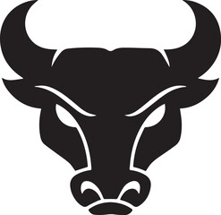 Editable Mascot Bull Vector, Isolated 3D Bull Vector, Buffalo Logo Vector Design

