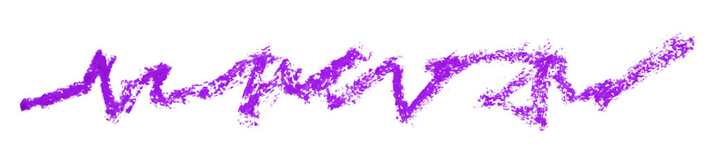 purple pencil strokes isolated on transparent background