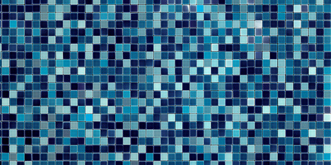 Fototapeta premium blue tile wall background