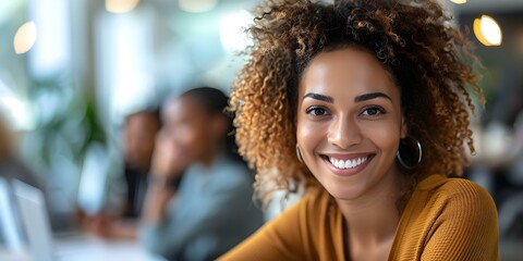 Fototapeta premium Inclusive workplace fostering diverse talent for a brighter global future. Concept Diversity and Inclusion, Global Talent, Inclusive Work Environment, Empowering Diversity, Talent Development