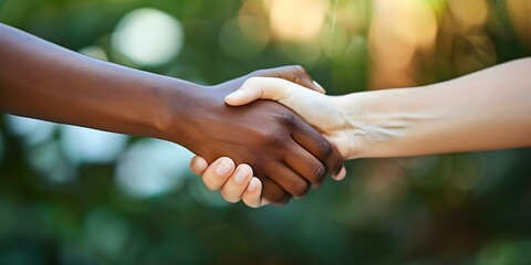 The Symbol of Unity A Handshake in People Category. Concept Unity, Handshake, People, Cooperation, Agreement