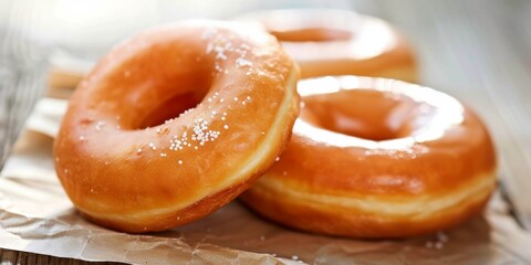 National Doughnut Day: A Colorful Celebration of Sweet Treats - 4k Wallpaper. Celebrate National Doughnut Day with this vibrant and delicious image of a variety of colorful doughnuts, perfect for a sw