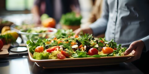 Encourage healthy eating and nutrition education in workplace wellness programs. Concept Nutrition Education, Healthy Eating Habits, Workplace Wellness, Nutrient-Packed Meals, Balanced Diet