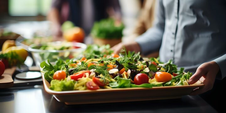 Encourage healthy eating and nutrition education in workplace wellness programs. Concept Nutrition Education, Healthy Eating Habits, Workplace Wellness, Nutrient-Packed Meals, Balanced Diet