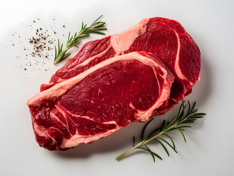 Bife de carne cruda para preparar