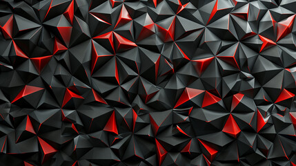 Black and red geometric pattern wall panel texture background image, golden ratio, cool, copy space,space for text,Generative AI.黒と赤の幾何学的な模様の壁のパネルのテクスチャの背景画像、黄金比、カッコいい、コピースペース,テキスト用スペース,Generative AI。